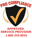 Pro Compliance Approved Service Provider - 1-800-259-8959